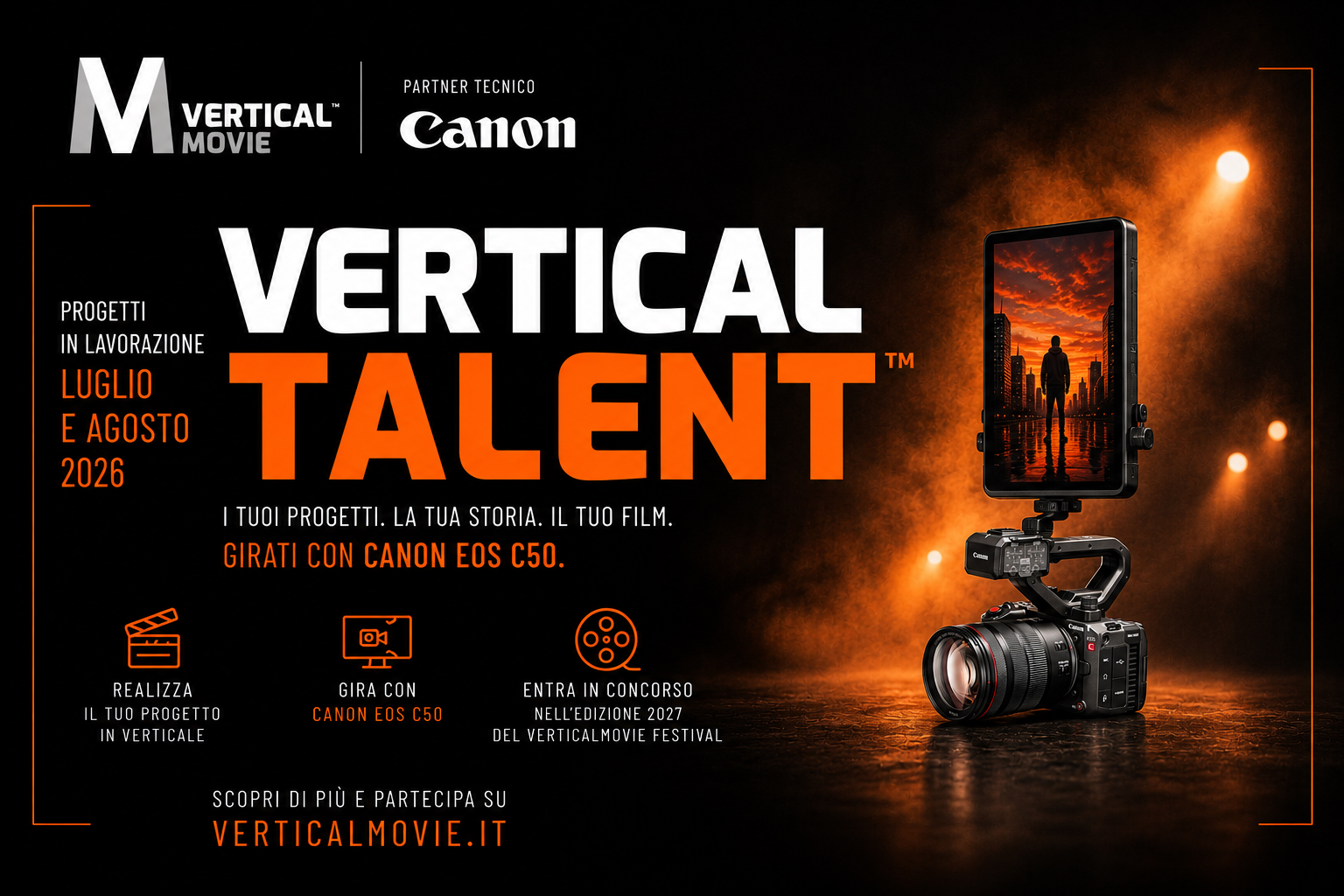 VerticalMovie Festival investe con Canon sul futuro del cinema in verticale: nasce Vertical Talent